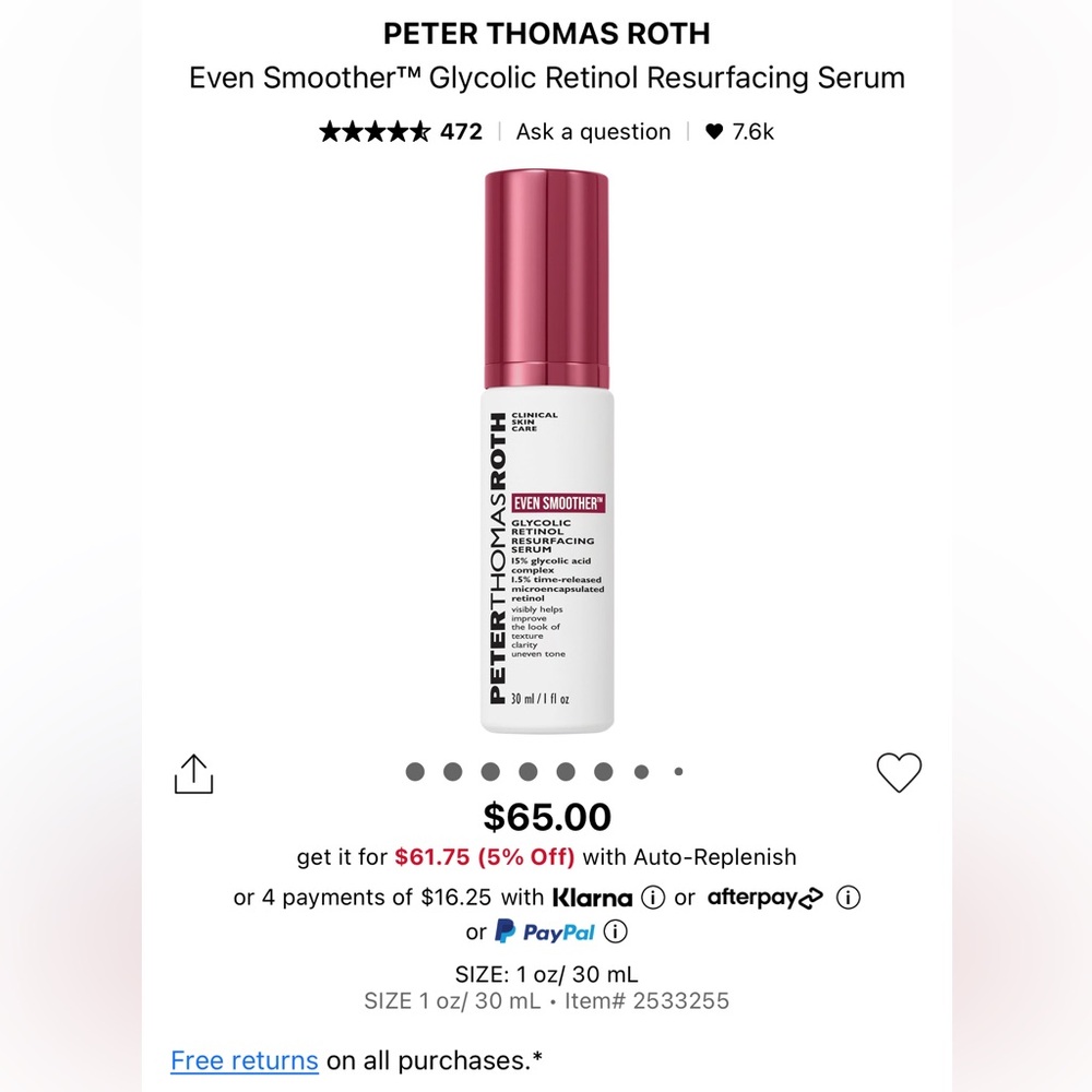 Peter Thomas Roth Retinol - Picture 2 of 3